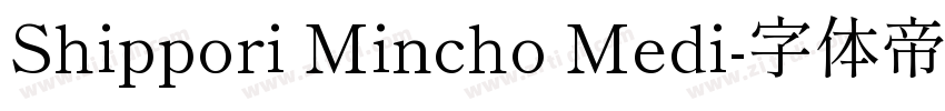Shippori Mincho Medi字体转换